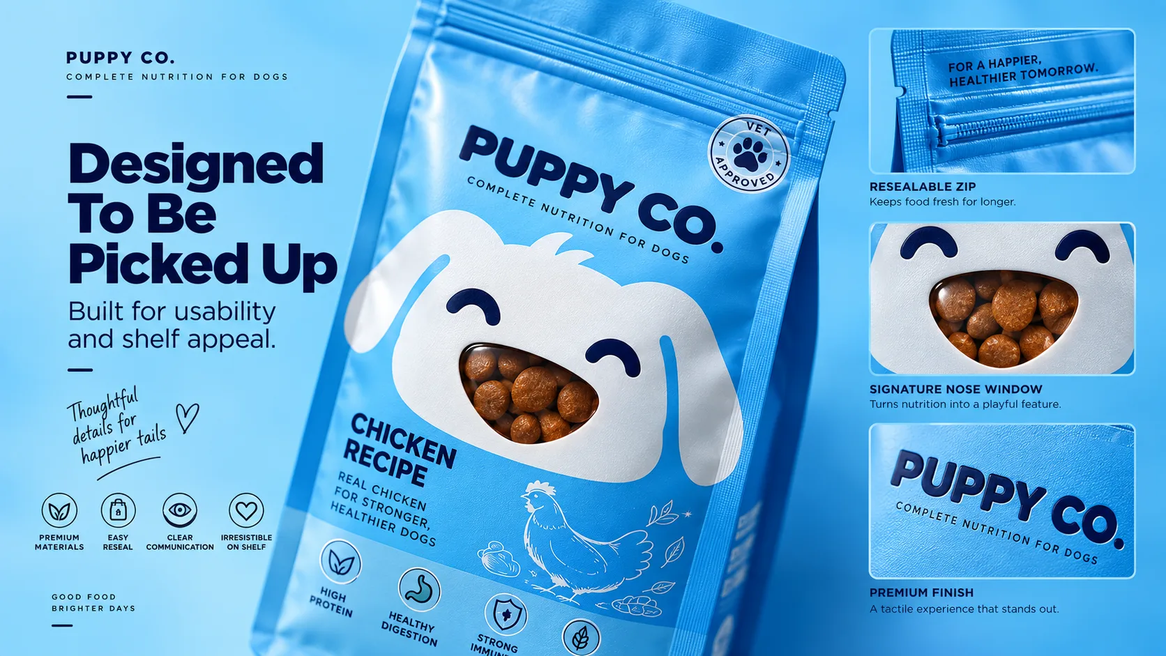 Puppy Co — Packaging Design packaging & visual design mockup 16 by Raghav Chopra